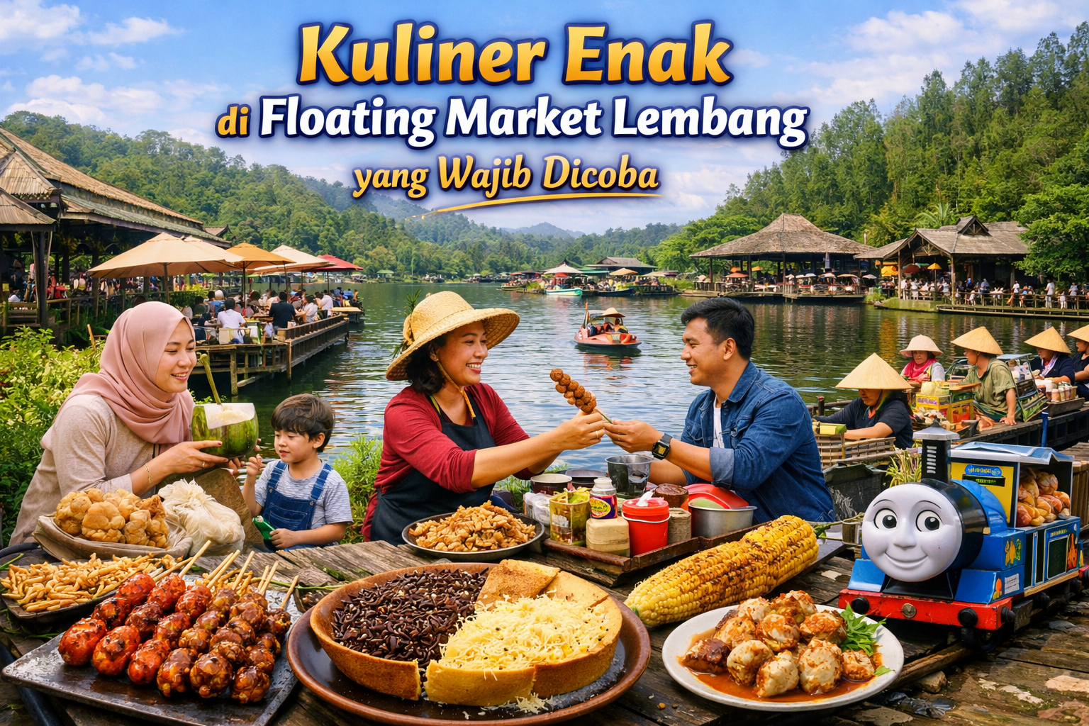 Kuliner Enak di Floating Market Lembang yang Wajib Dicoba