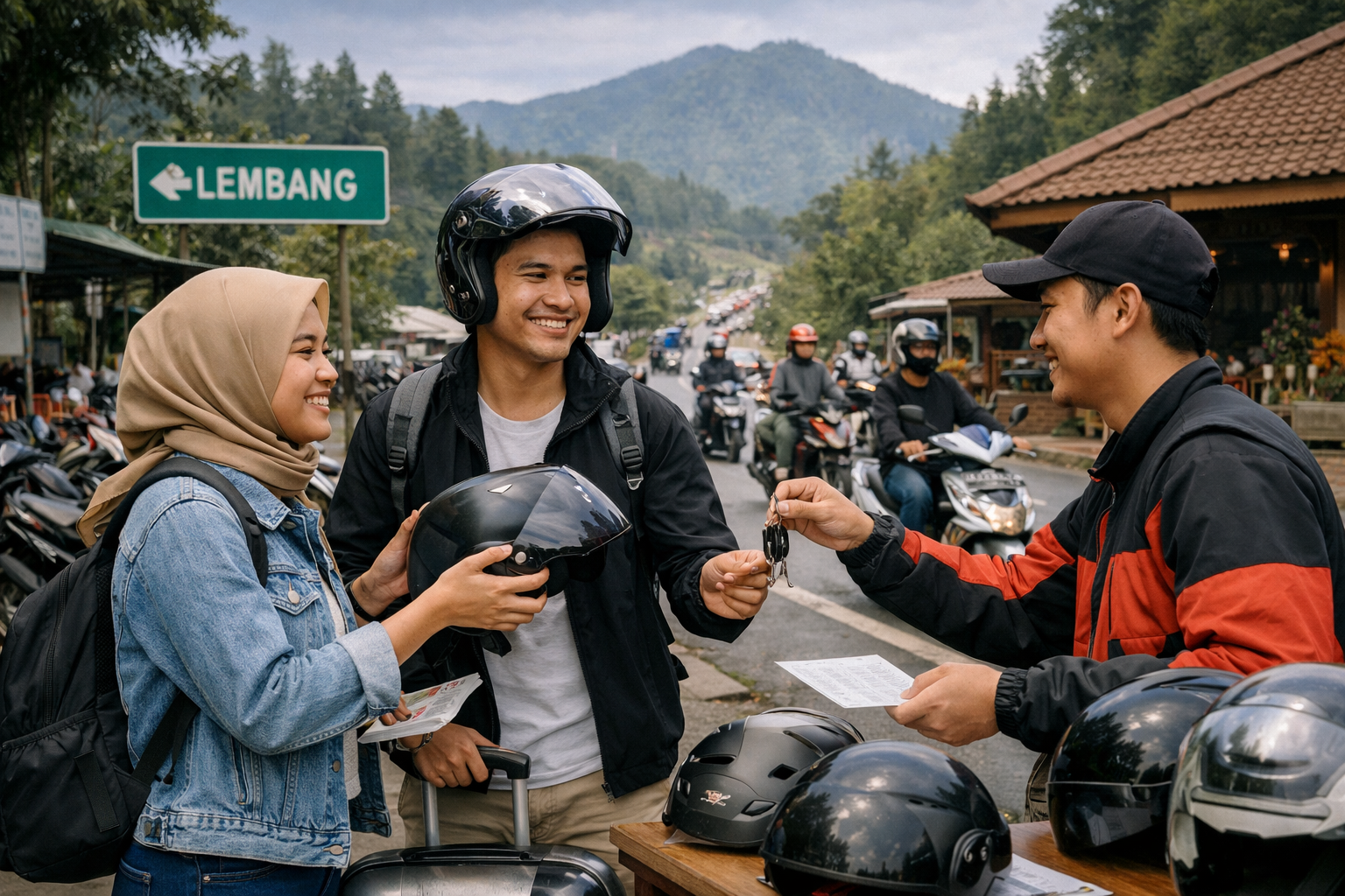 Rental Motor Area Lembang Start dari Bandung Lebih Praktis
