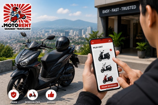 Sewa Motor Bandung Online, Tinggal Pilih Unit