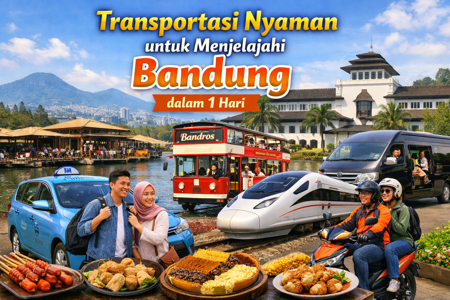 Transportasi Nyaman untuk Menjelajahi Bandung dalam 1 Hari