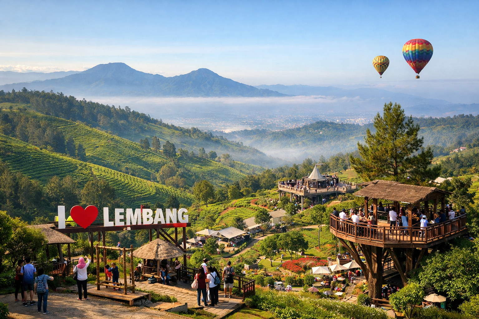 Wisata Bandung Utara dengan Udara Sejuk dan Pemandangan Indah