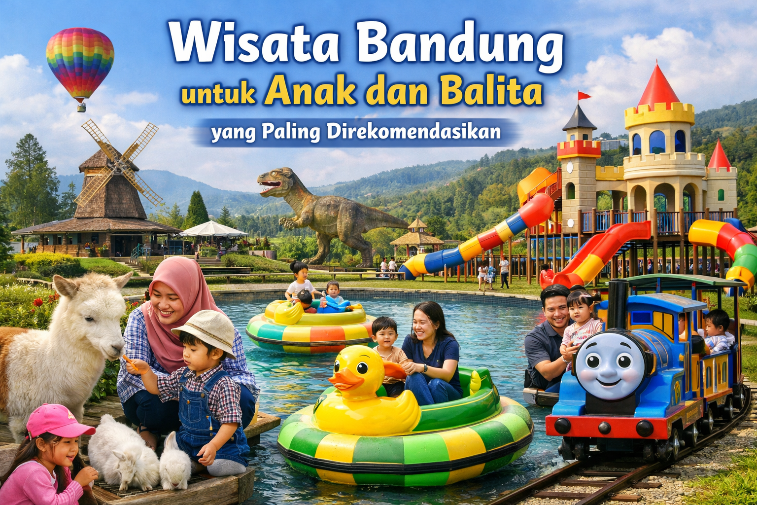 Wisata Bandung untuk Anak dan Balita yang Paling Direkomendasikan