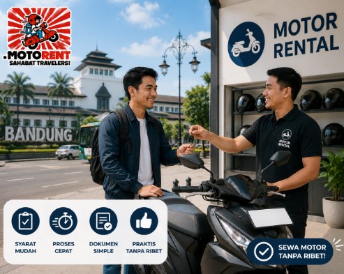 Sewa Motor Bandung Tanpa Ribet, Syarat Mudah dan Praktis